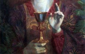 The Holy Grail, by Dante Gabriel Rossetti. 