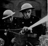 Members of the London Auxiliary Firefighting Service. The Battle of Britain.
