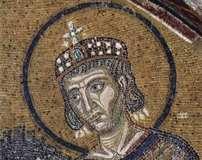 Constantine the Great, mosaic in Hagia Sophia, c. 1000
