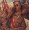 Francisco Franco as painted by Paco Ibera in La Guerra Ha Terminado.
