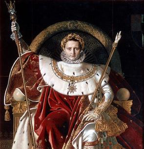 Napoleon on his Imperial throne. Jean Auguste Dominique Ingres.