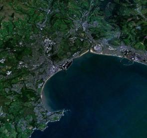 Swansea from space.