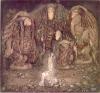 Illustration of Walter Stenstr�m's The boy and the trolls or The Adventure by John Bauer.