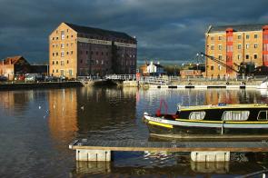 Gloucester Docks at Dusk