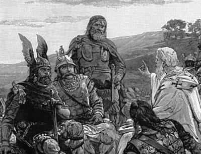 From Goths to Goths... Bischop Ulfilas explains the Gospels to the Goths.