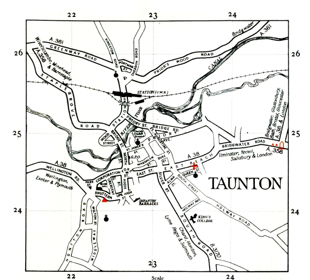Taunton Road Map