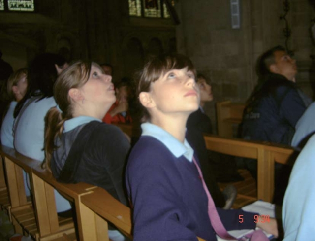Pupils ivestigate Norwich cathedral