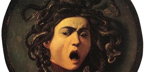 Medusa, by Caravaggio (1592:1600)