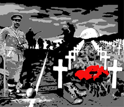 Walter Tull artwork Jonathan Boast