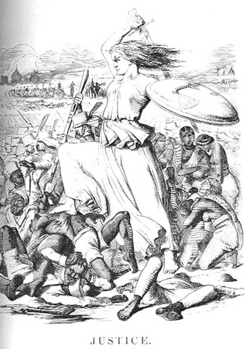 Justice, a print by Sir John Tenniel in an September issue of Punch.
