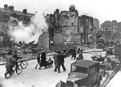 Injuries brought about during the bombing of London. Author US Governement.