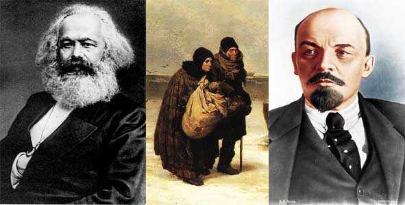 Karl Marx, A poor St Petersburg couple in Viktor Vasnetsov