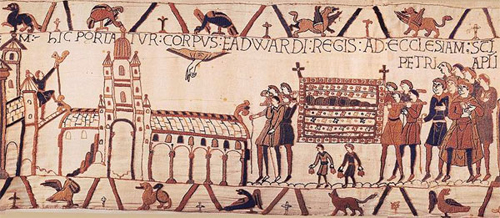 The funeral cortege of Edward the Confessor, from the Bayeux Tapestry