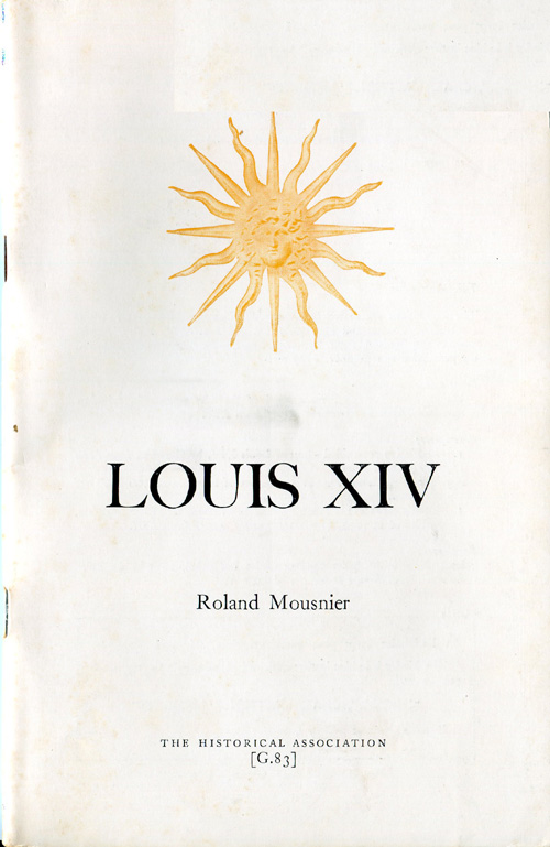Louis XIV - Fornt Cover.