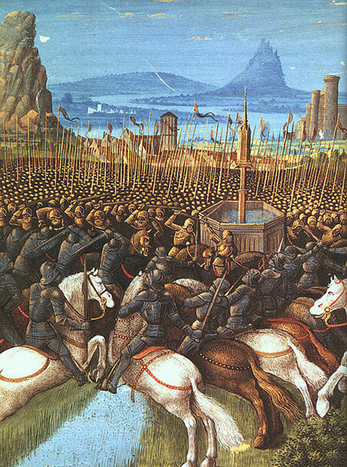 1187's Battle of the Horns of Hattin, the turning point in the Crusades.