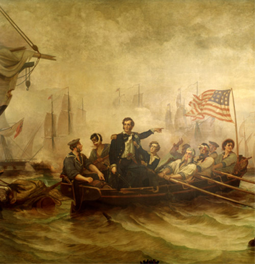 Battle of Lake Erie 1865 painting by William H. Powel
