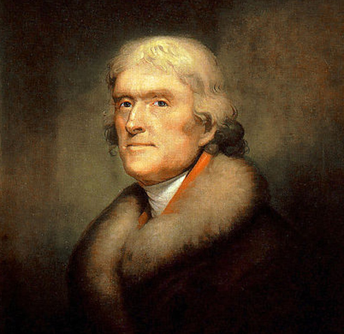 Thomas Jefferson by Rembrandt Peale: (1805)