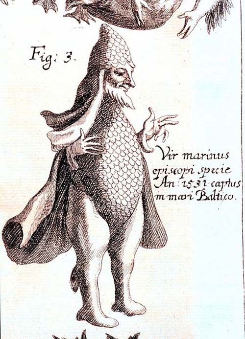 A representation of a Merman from the 17th century.