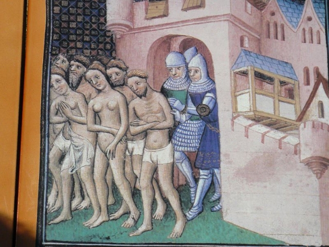 Expulsion of the Albigensians from Carcassone in 1209.
