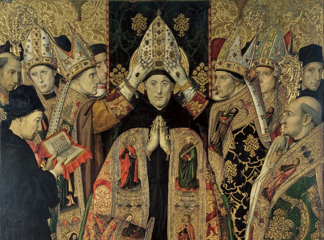 The Consecration of Saint Augustine by Jaume Huguet