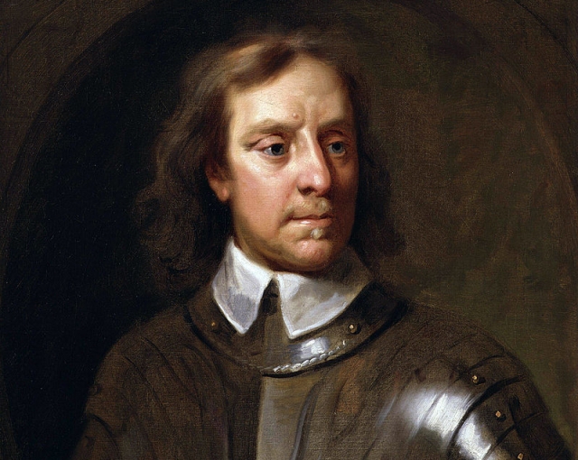 Oliver Cromwell, by Samuel Cooper (died 1672). National Portrait Gallery.