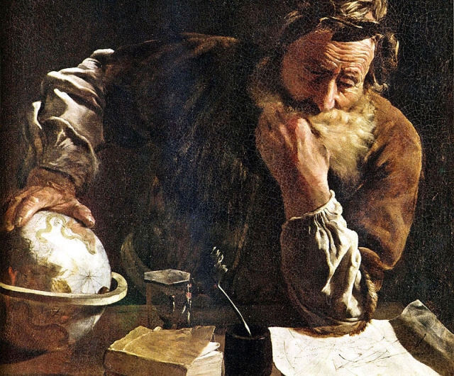 Archimedes Thoughtful by Fetti (1620)