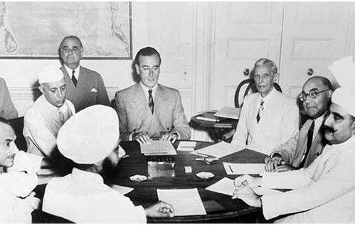 Lord Mountbatten meet Nehru, Jinnah and other leaders