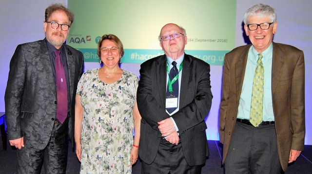 Barry Coward, Anne Curry, Chris Wrigley and Tony Badger at the HA annual conference 2017