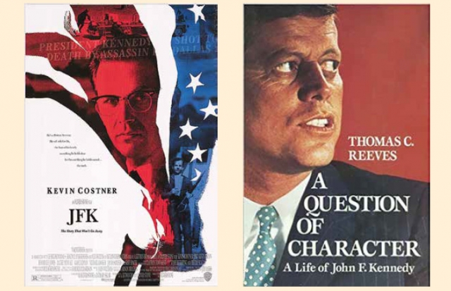 JFK - film poster and book cover