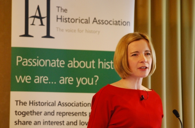 Lucy Worsley addressing the HA