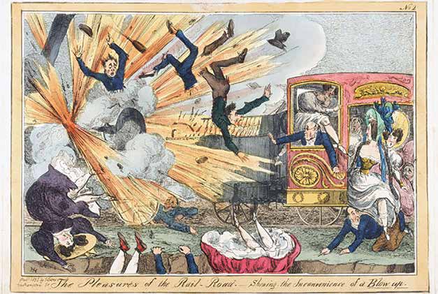 Cartoon; 'The Pleasures of the Railroad'