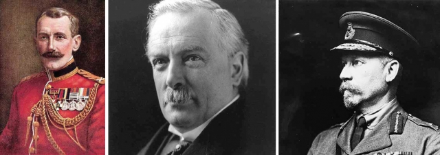 General Sir David Henderson, David Lloyd George, General Jan Smuts