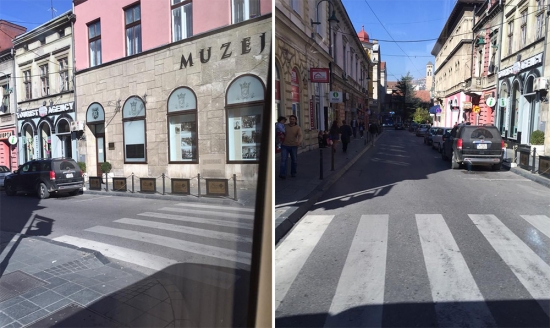 The Sarajevo street corner at which Franz Ferdinand and his wife Sophie were fatally wounded sparking the First World War