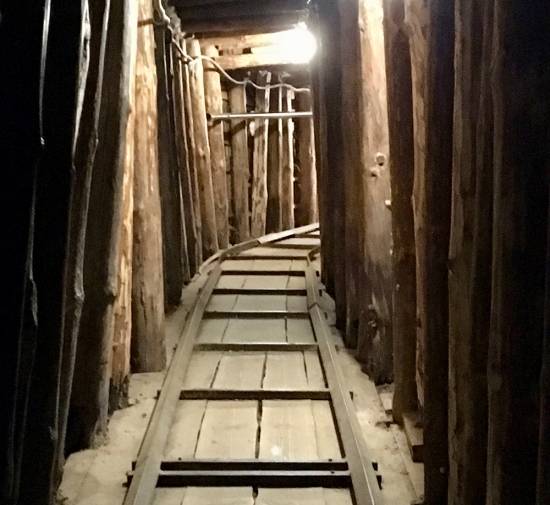 Preserved tunnel section under Sarajevo airport