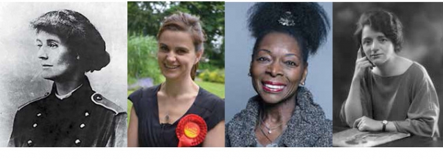 Constance Markievikz, Jo Cox, Baroness Benjamin, Ellen Wilkinson
