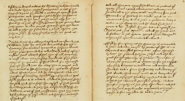 'The Arguments Exhibited in Parliament Regarding Contempt in Chancery' c.1572, Lord Keeper Nicholas Bacon