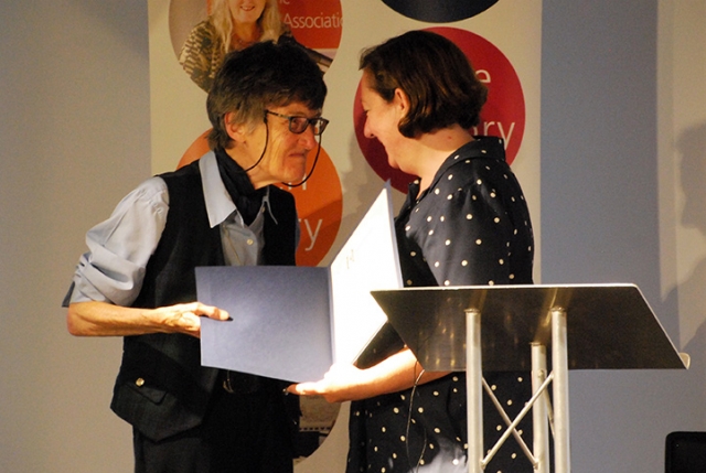 Dame Jinty Nelson receiving an Honorary Fellowship in 2018