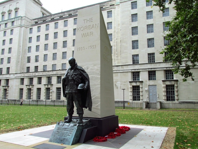 Korean War memorial, London (Image: David Holt, Flickr)