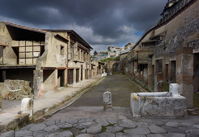 Pompeii pedestrian area