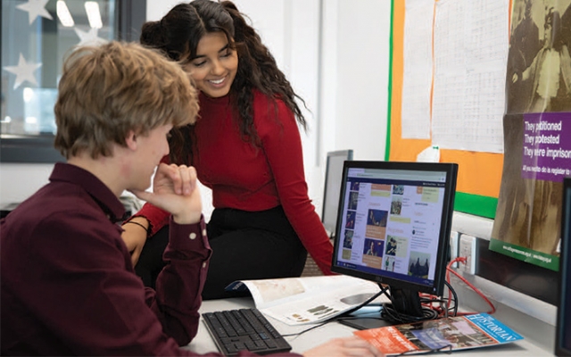 Students using the HA's Student Zone