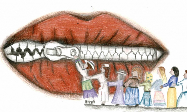 Suffrage Poster Competition winning entry by Daniah Al-Sebahi, Romaisa Awan, Hetavi Makwana and Saira Korabandi (Newport Girls' High School)