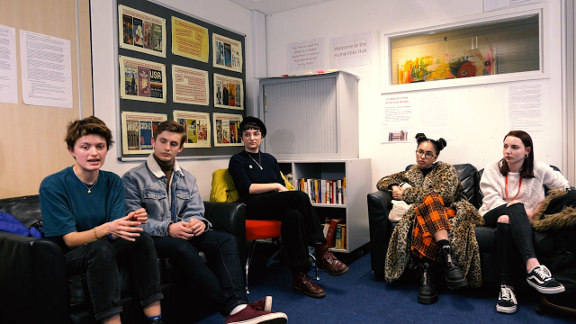Filmed discussion featuring A Level history students (City and Islington College) talking about why they chose history at GCSE and A Level.
