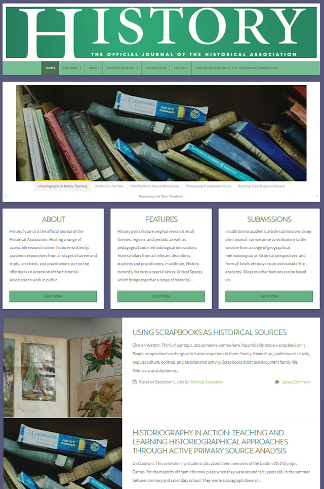 History Journal online extension historyjournal.org.uk