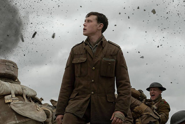 '1917' film still with George MacKay