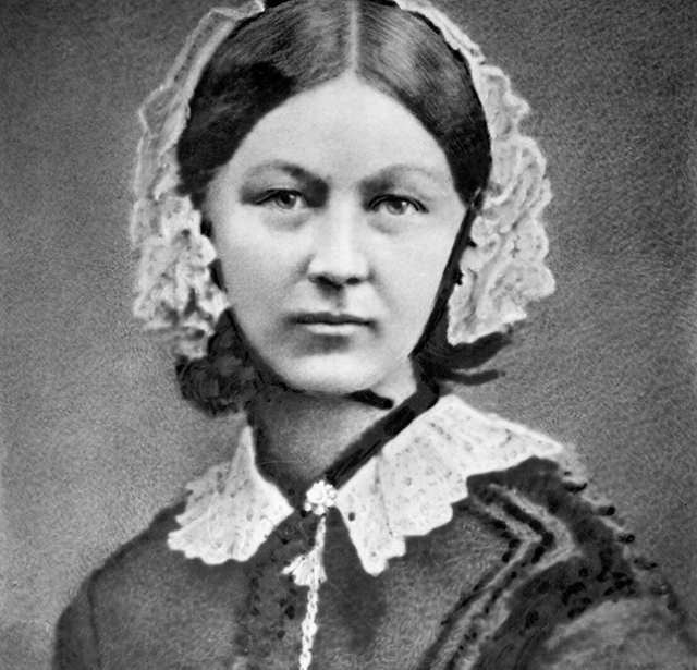 Florence Nightingale, photograph by Henry Hering c1860; National Portrait Gallery, London (Wikimedia Commons)
