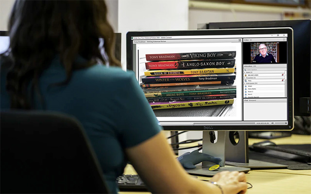 Tony Bradman webinar screenshot (background image courtesy ThisisEngineering RAEng on Unsplash)