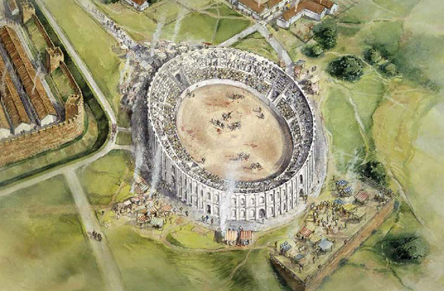 Chester Amphitheatre reconstruction - English Heritage