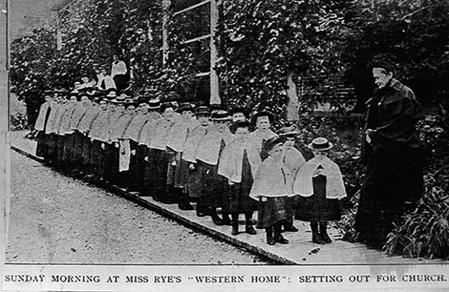 Maria Rye Children setting out for church on Sunday. Canadian Illustrated News, Vol XI, No 18, 1 May 1875