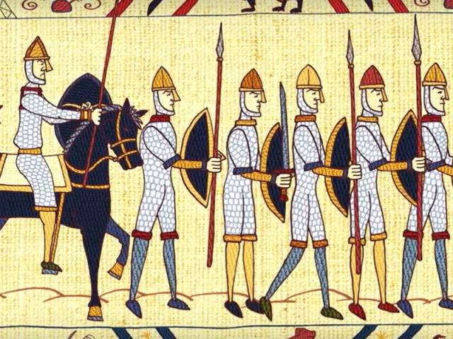 Anglo-Saxons and Normans - Bayeux tapestry detail