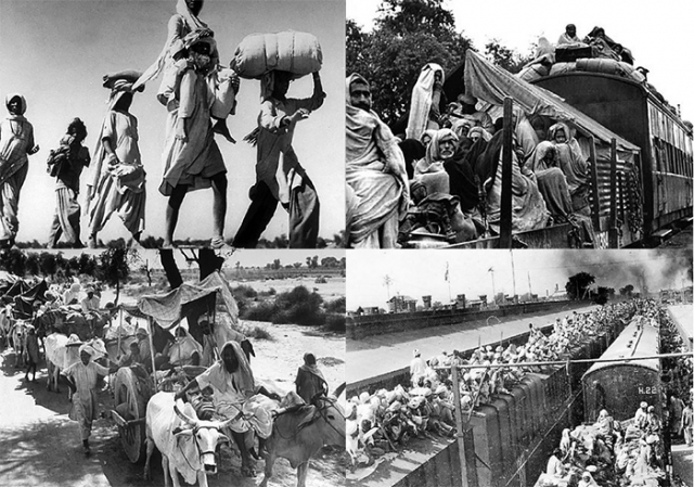 People on the move during the Partition of India